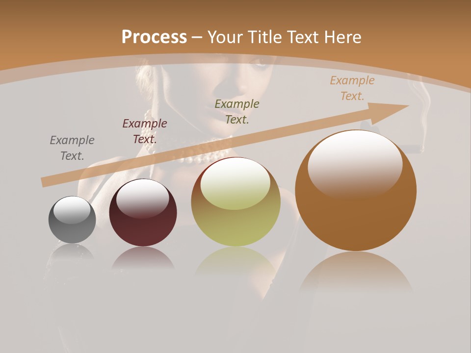 Lady And Cigar PowerPoint Template