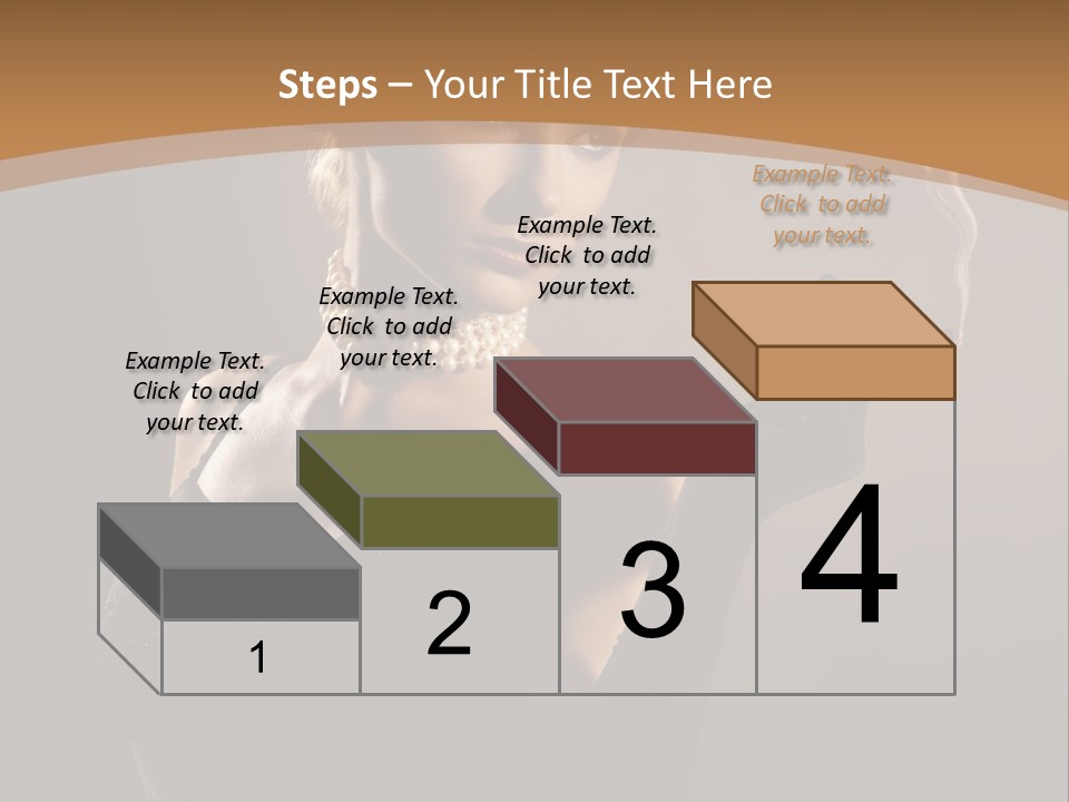 Lady And Cigar PowerPoint Template