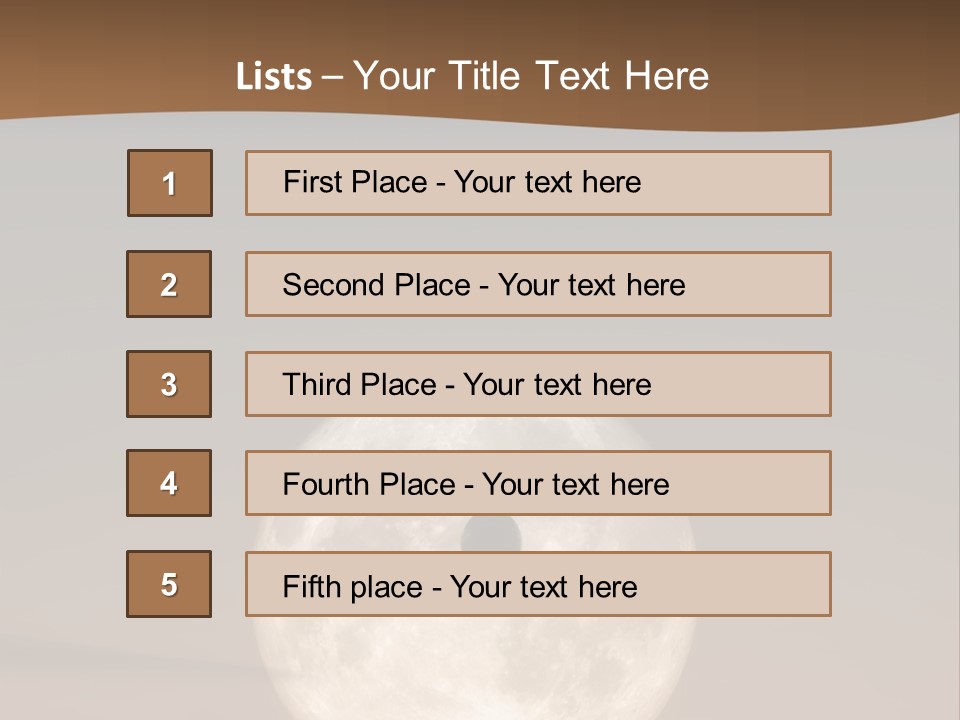 A Jet Air Plane In The Moon PowerPoint Template