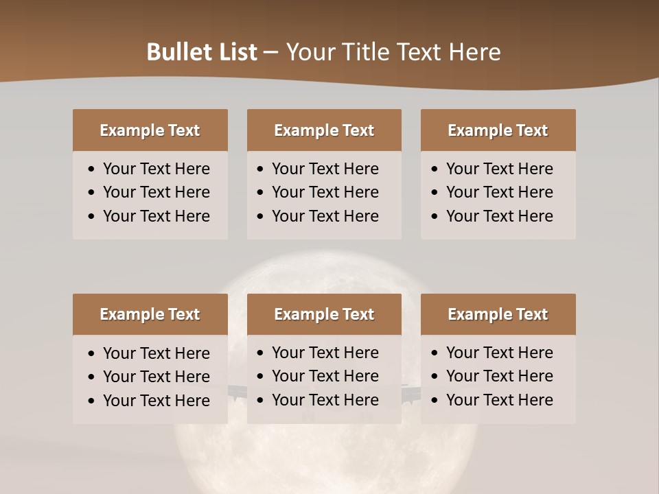 A Jet Air Plane In The Moon PowerPoint Template