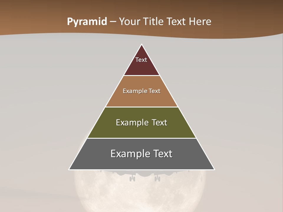 A Jet Air Plane In The Moon PowerPoint Template