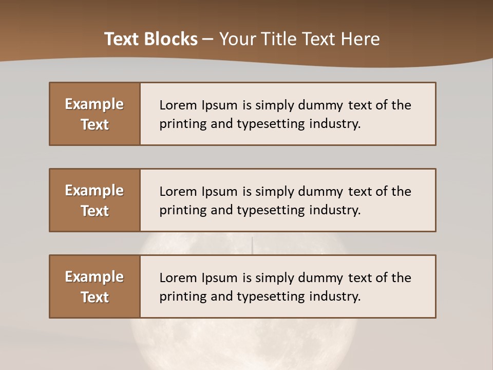 A Jet Air Plane In The Moon PowerPoint Template