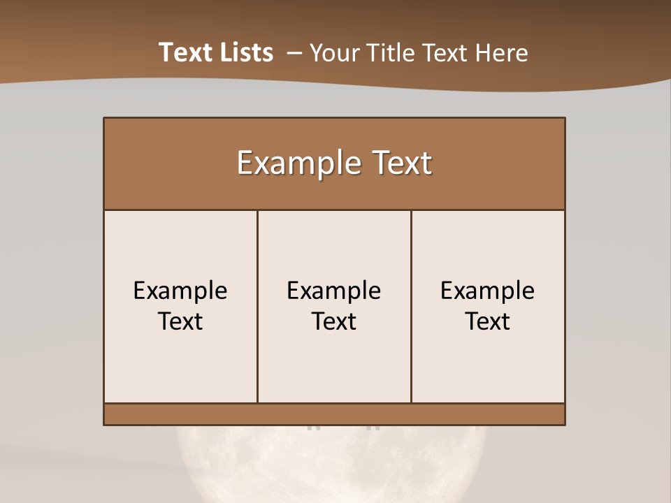 A Jet Air Plane In The Moon PowerPoint Template