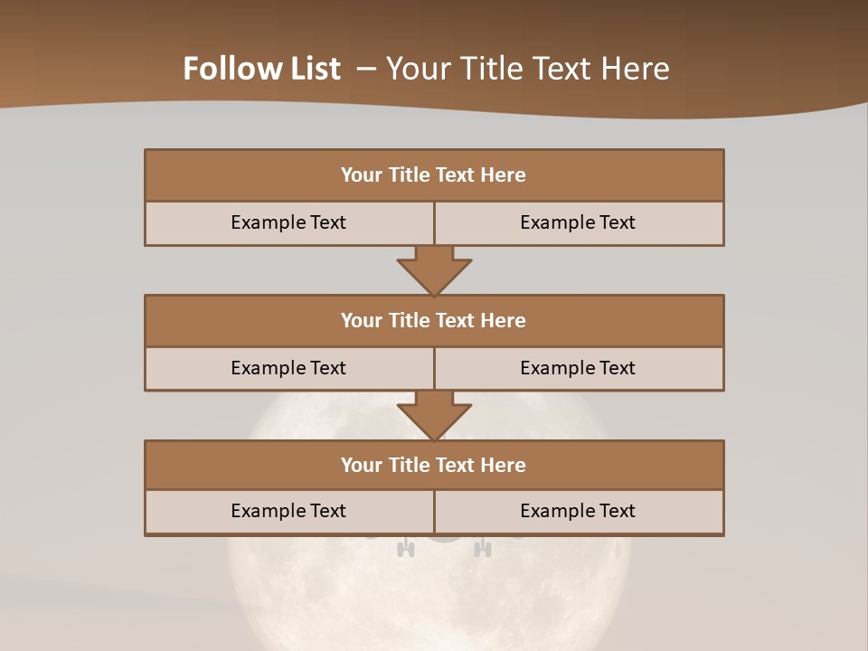 A Jet Air Plane In The Moon PowerPoint Template