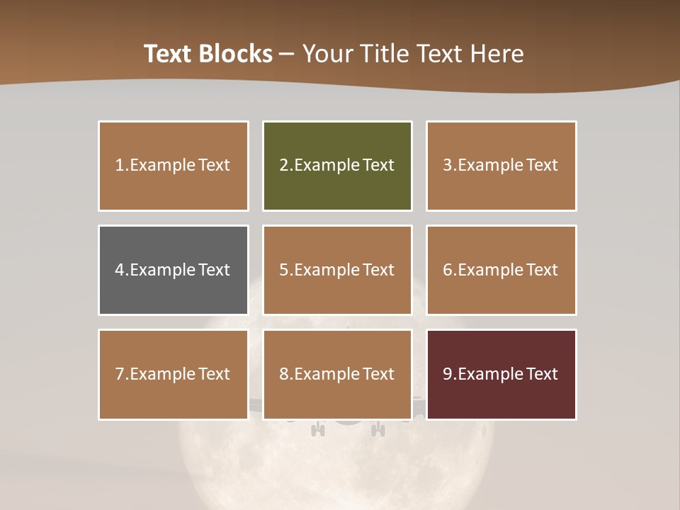 A Jet Air Plane In The Moon PowerPoint Template