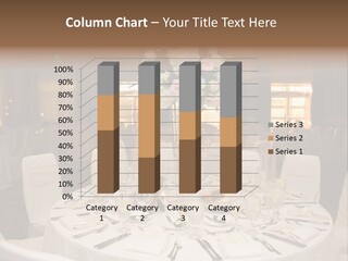 Beautiful Table Decorated For Wedding PowerPoint Template