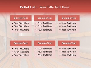 Interior View Of Empty Semi Truck Trailer PowerPoint Template