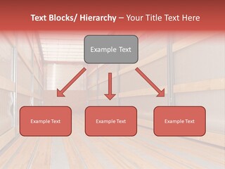 Interior View Of Empty Semi Truck Trailer PowerPoint Template