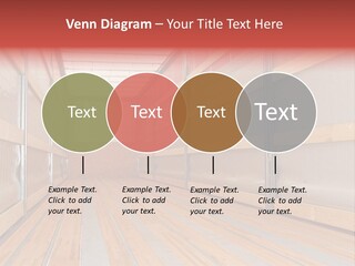 Interior View Of Empty Semi Truck Trailer PowerPoint Template