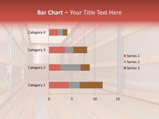 Interior View Of Empty Semi Truck Trailer PowerPoint Template