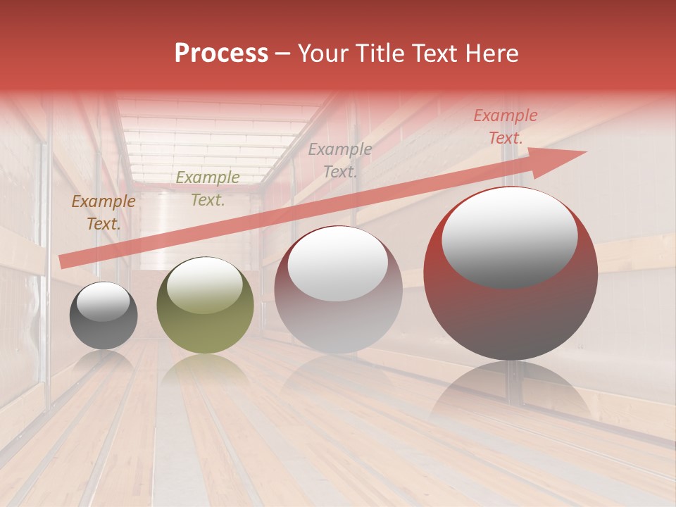 Interior View Of Empty Semi Truck Trailer PowerPoint Template