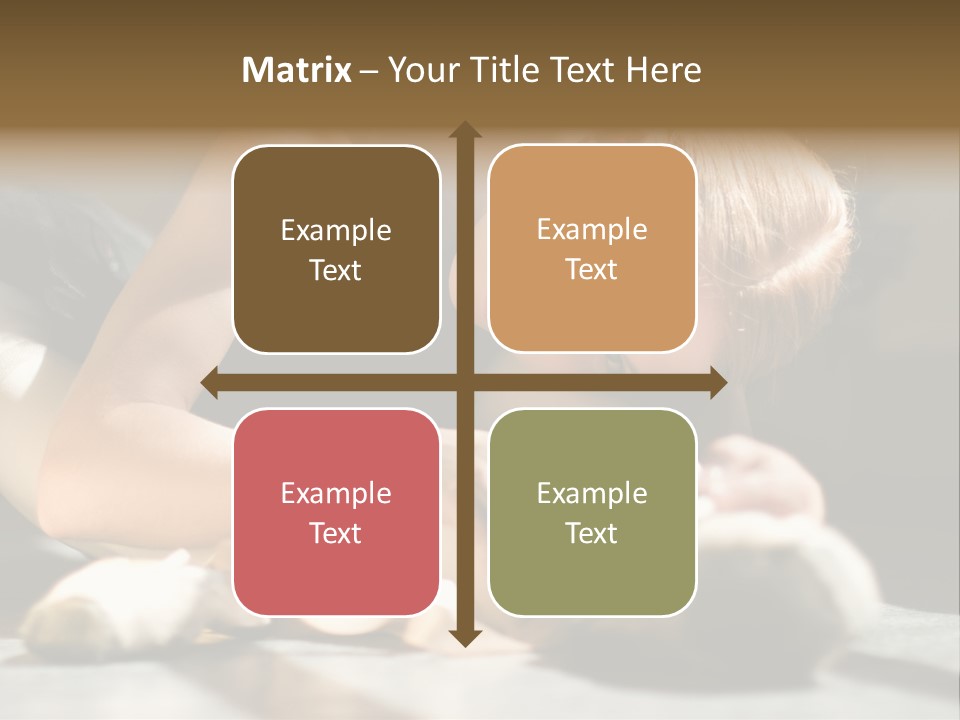 Young Ballerina Is Relaxing In Class Room PowerPoint Template