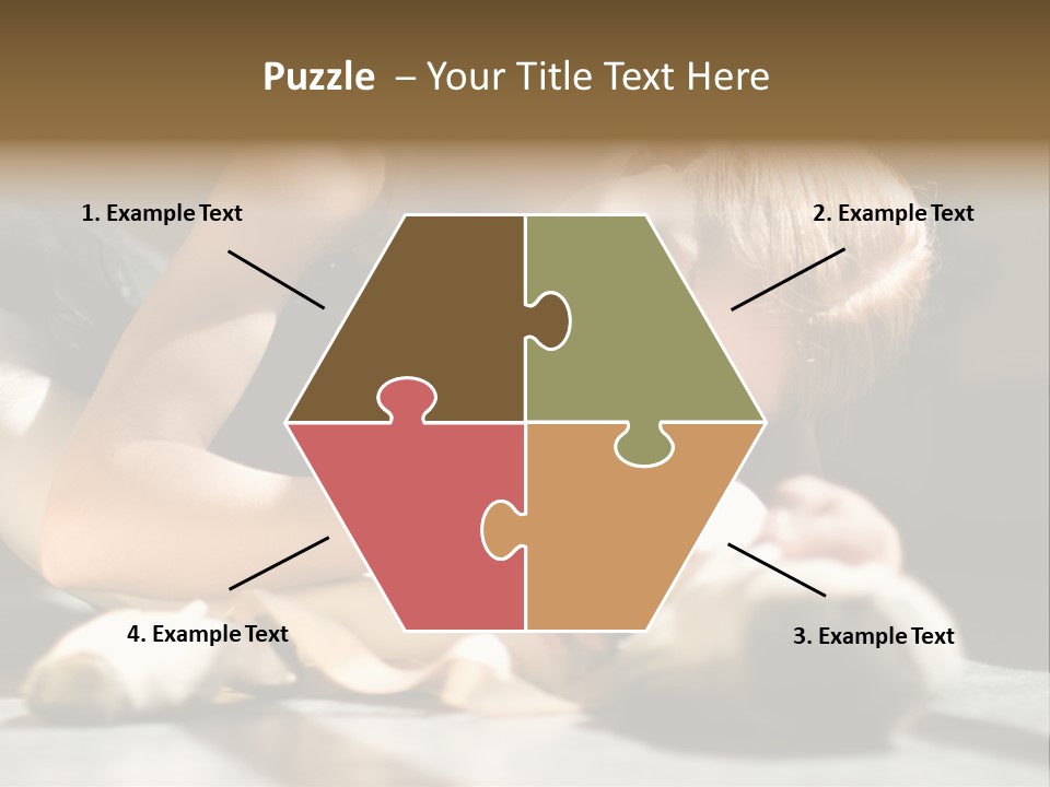 Young Ballerina Is Relaxing In Class Room PowerPoint Template