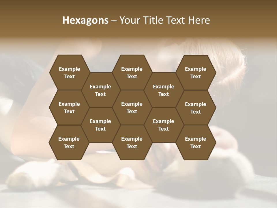 Young Ballerina Is Relaxing In Class Room PowerPoint Template