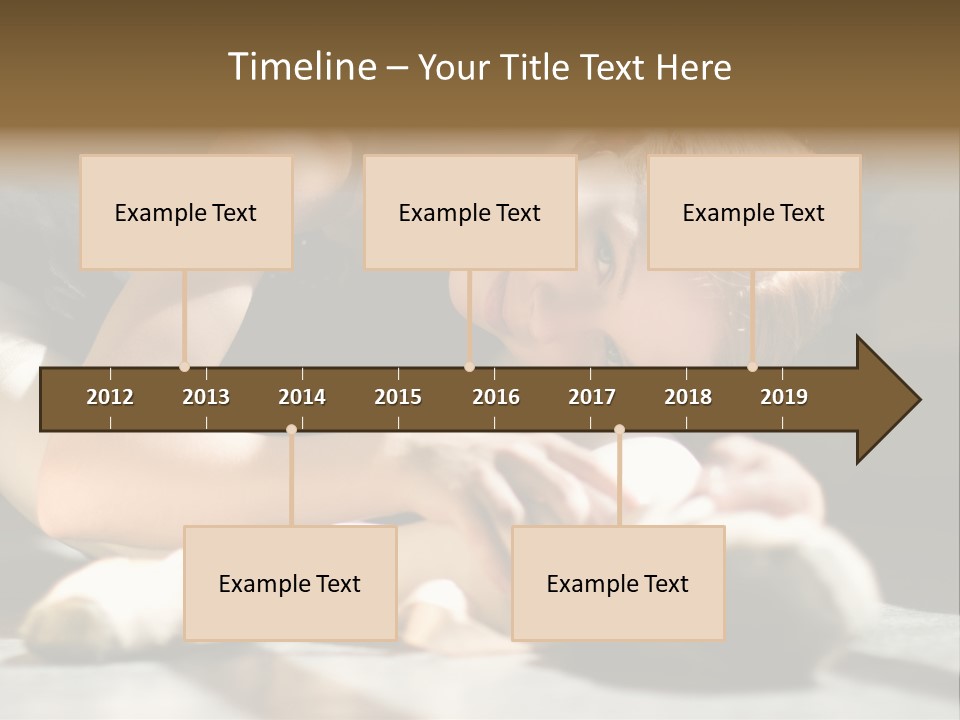 Young Ballerina Is Relaxing In Class Room PowerPoint Template