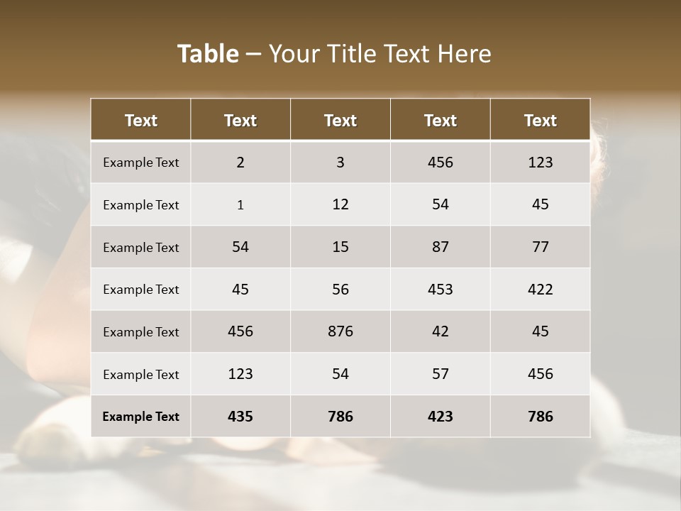 Young Ballerina Is Relaxing In Class Room PowerPoint Template