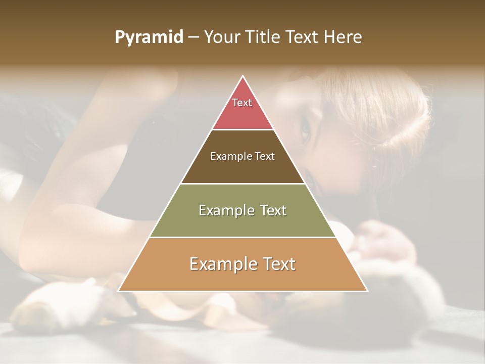 Young Ballerina Is Relaxing In Class Room PowerPoint Template