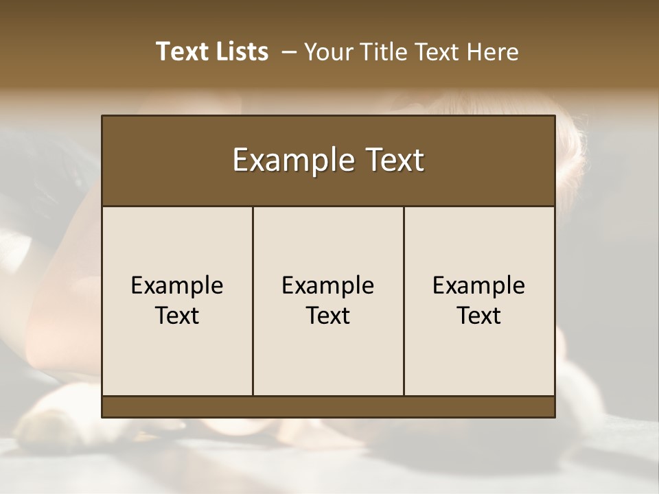 Young Ballerina Is Relaxing In Class Room PowerPoint Template
