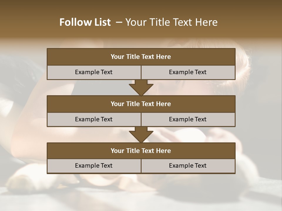 Young Ballerina Is Relaxing In Class Room PowerPoint Template