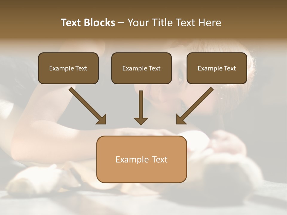 Young Ballerina Is Relaxing In Class Room PowerPoint Template