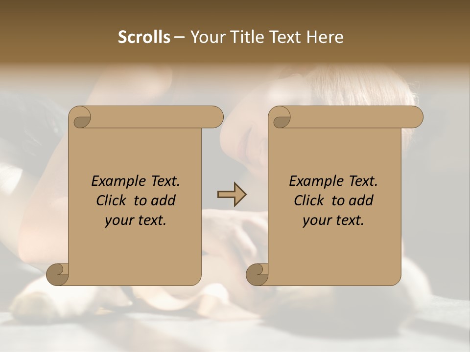 Young Ballerina Is Relaxing In Class Room PowerPoint Template