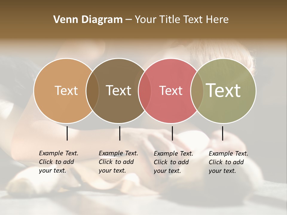 Young Ballerina Is Relaxing In Class Room PowerPoint Template