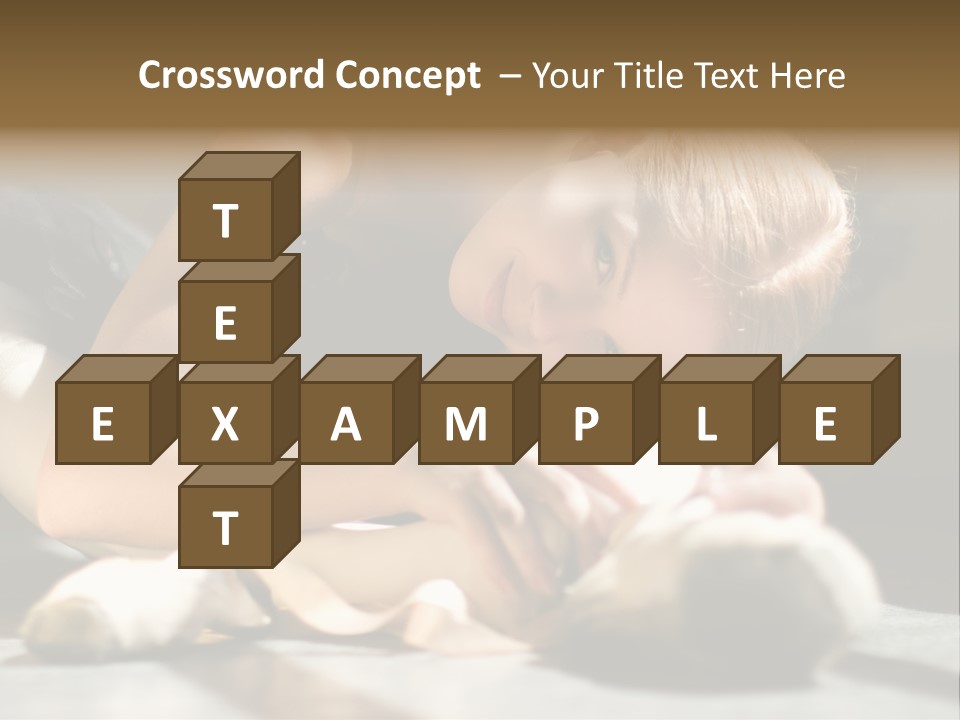 Young Ballerina Is Relaxing In Class Room PowerPoint Template