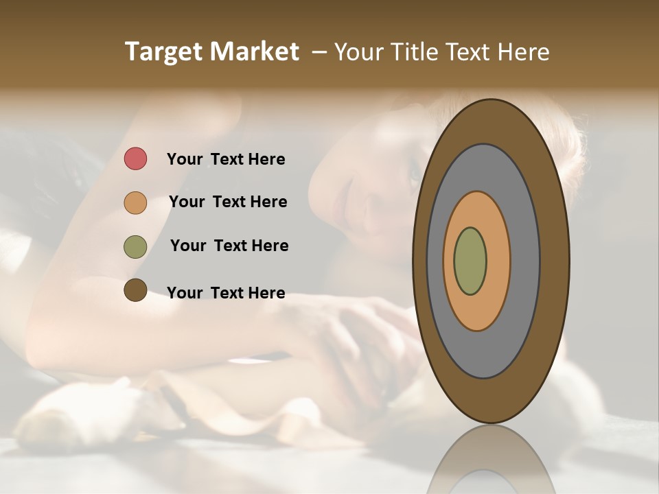 Young Ballerina Is Relaxing In Class Room PowerPoint Template