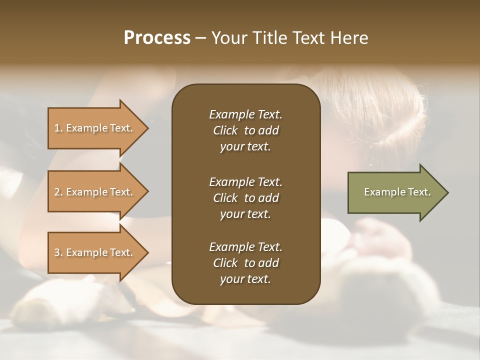 Young Ballerina Is Relaxing In Class Room PowerPoint Template