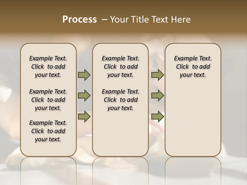 Young Ballerina Is Relaxing In Class Room PowerPoint Template