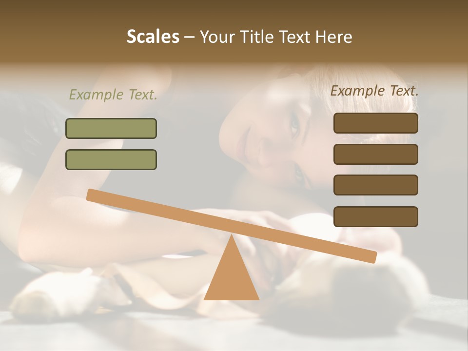 Young Ballerina Is Relaxing In Class Room PowerPoint Template