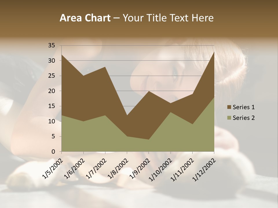 Young Ballerina Is Relaxing In Class Room PowerPoint Template