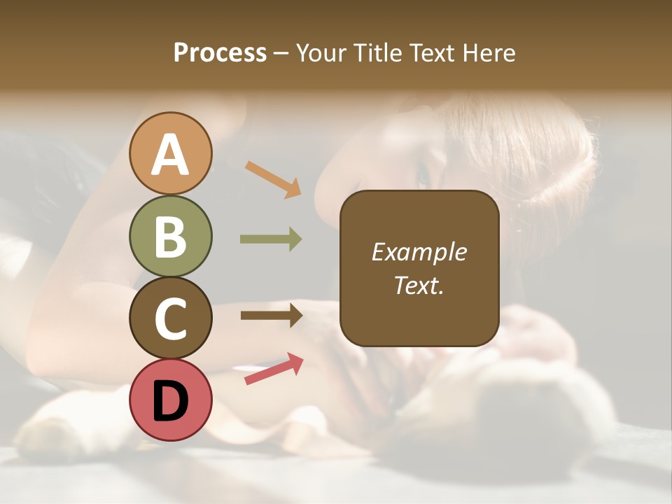 Young Ballerina Is Relaxing In Class Room PowerPoint Template