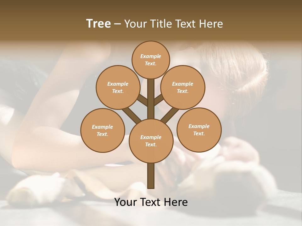 Young Ballerina Is Relaxing In Class Room PowerPoint Template