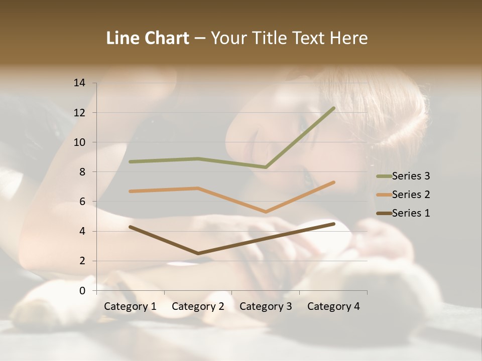 Young Ballerina Is Relaxing In Class Room PowerPoint Template