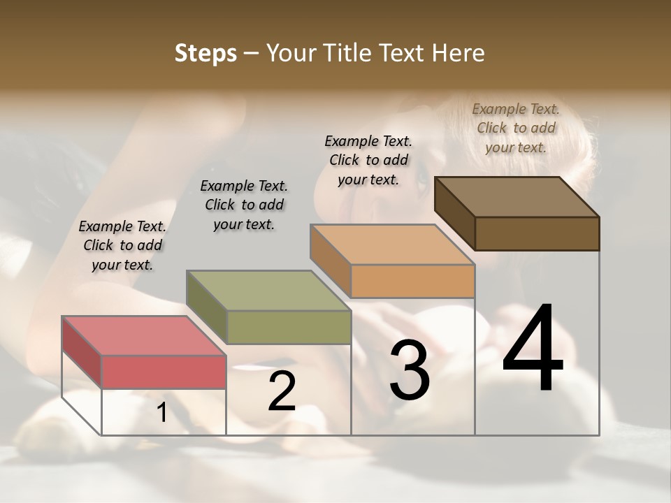 Young Ballerina Is Relaxing In Class Room PowerPoint Template