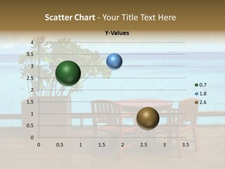 Table And Chairs At Seaside PowerPoint Template