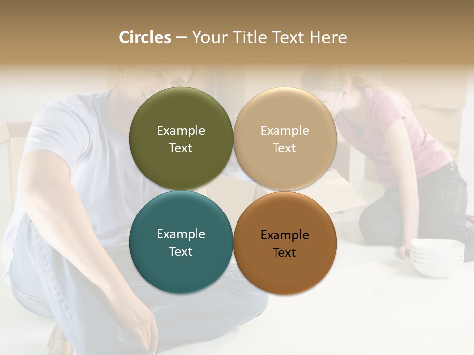 A Man Sitting On The Floor Talking On A Cell Phone PowerPoint Template