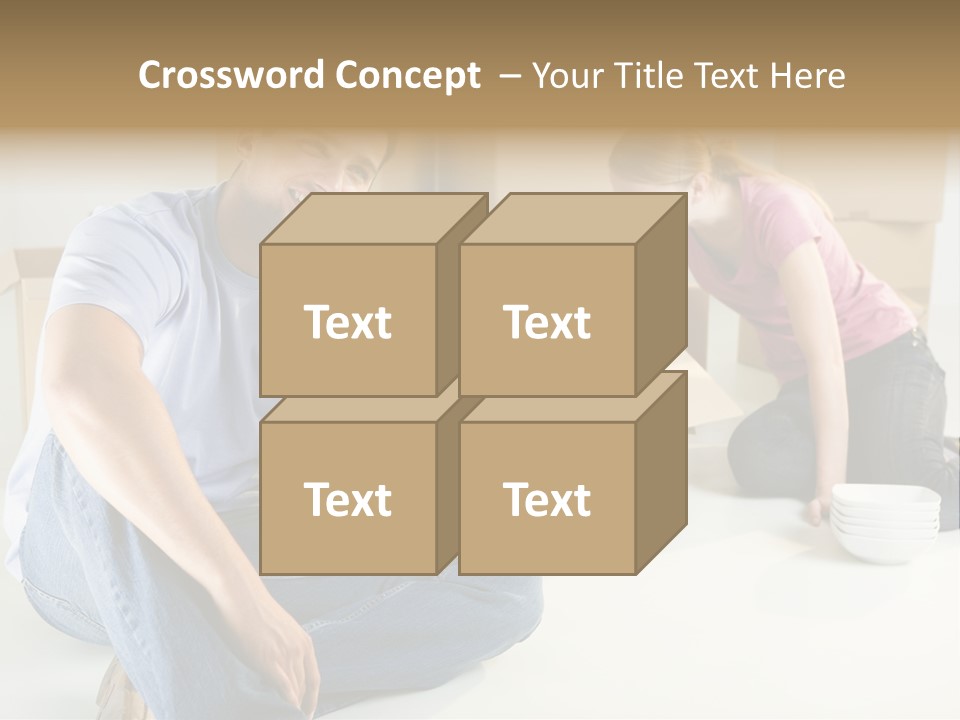 A Man Sitting On The Floor Talking On A Cell Phone PowerPoint Template