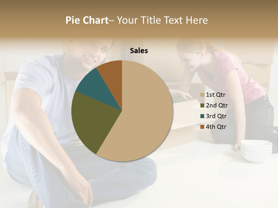 A Man Sitting On The Floor Talking On A Cell Phone PowerPoint Template