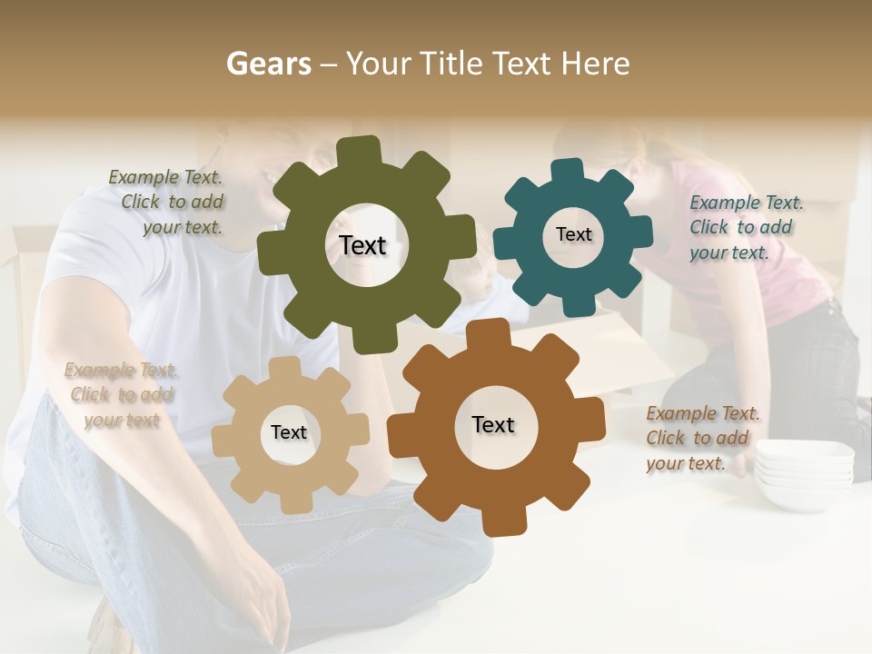 A Man Sitting On The Floor Talking On A Cell Phone PowerPoint Template