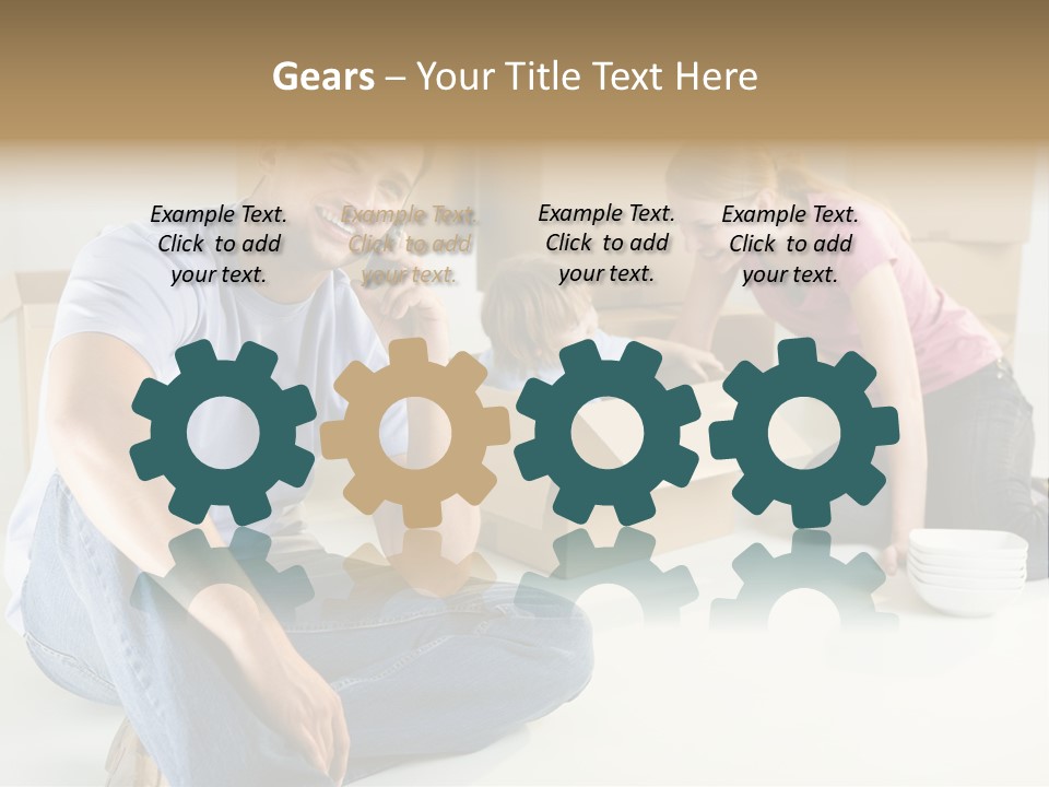 A Man Sitting On The Floor Talking On A Cell Phone PowerPoint Template