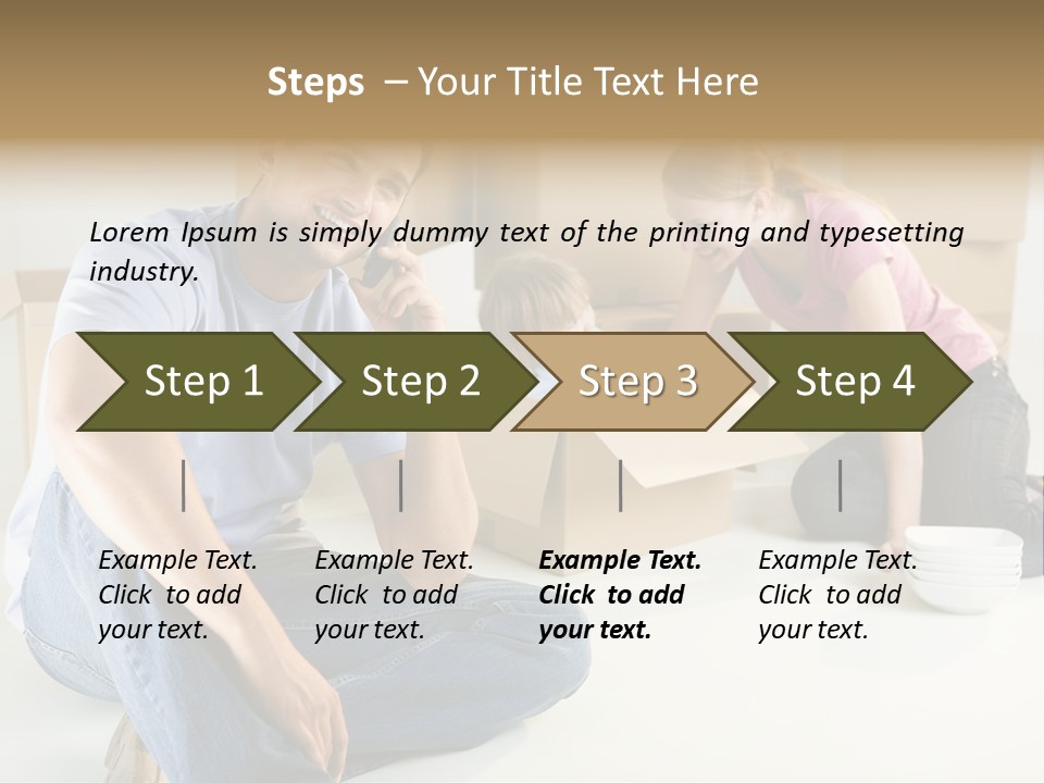A Man Sitting On The Floor Talking On A Cell Phone PowerPoint Template