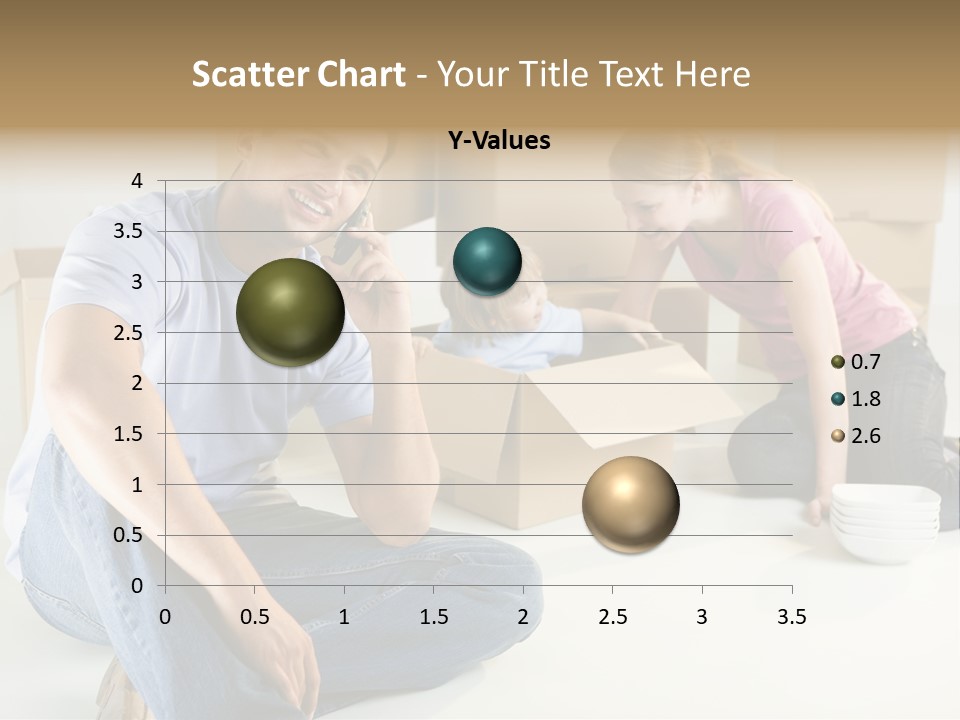 A Man Sitting On The Floor Talking On A Cell Phone PowerPoint Template