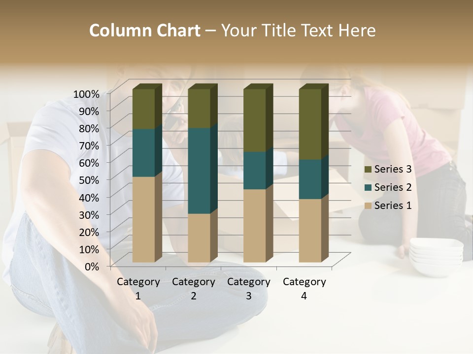 A Man Sitting On The Floor Talking On A Cell Phone PowerPoint Template