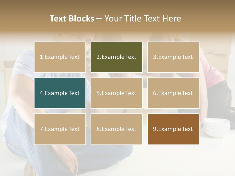 A Man Sitting On The Floor Talking On A Cell Phone PowerPoint Template