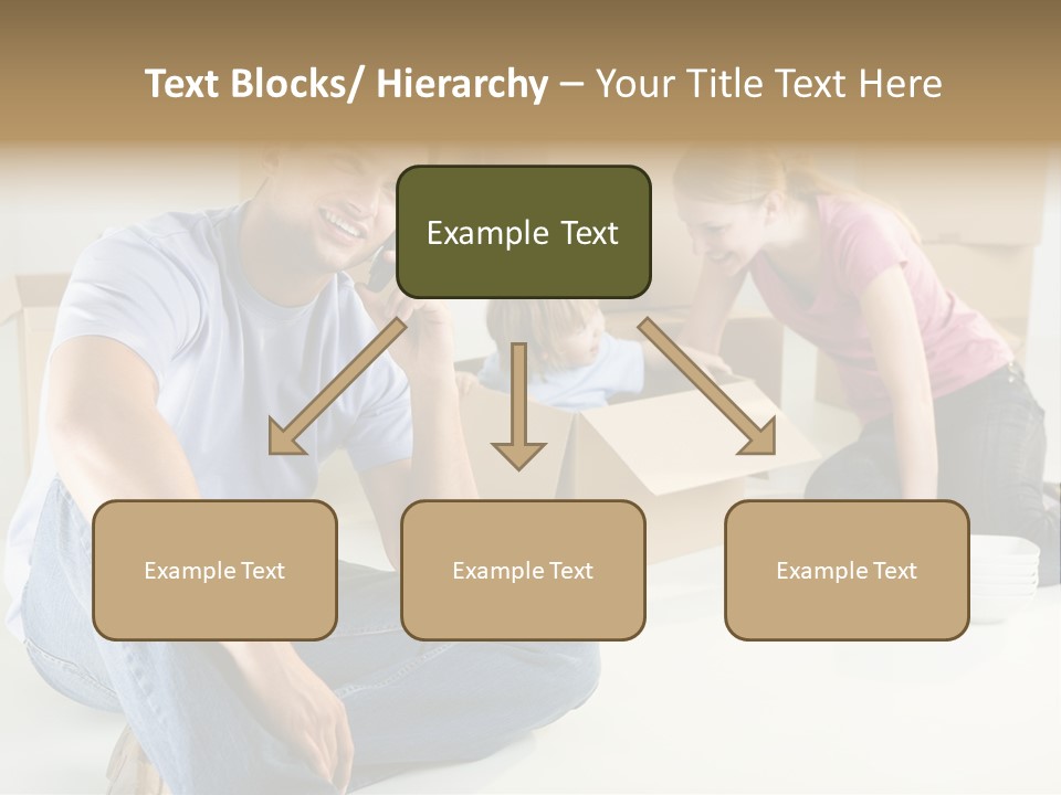 A Man Sitting On The Floor Talking On A Cell Phone PowerPoint Template
