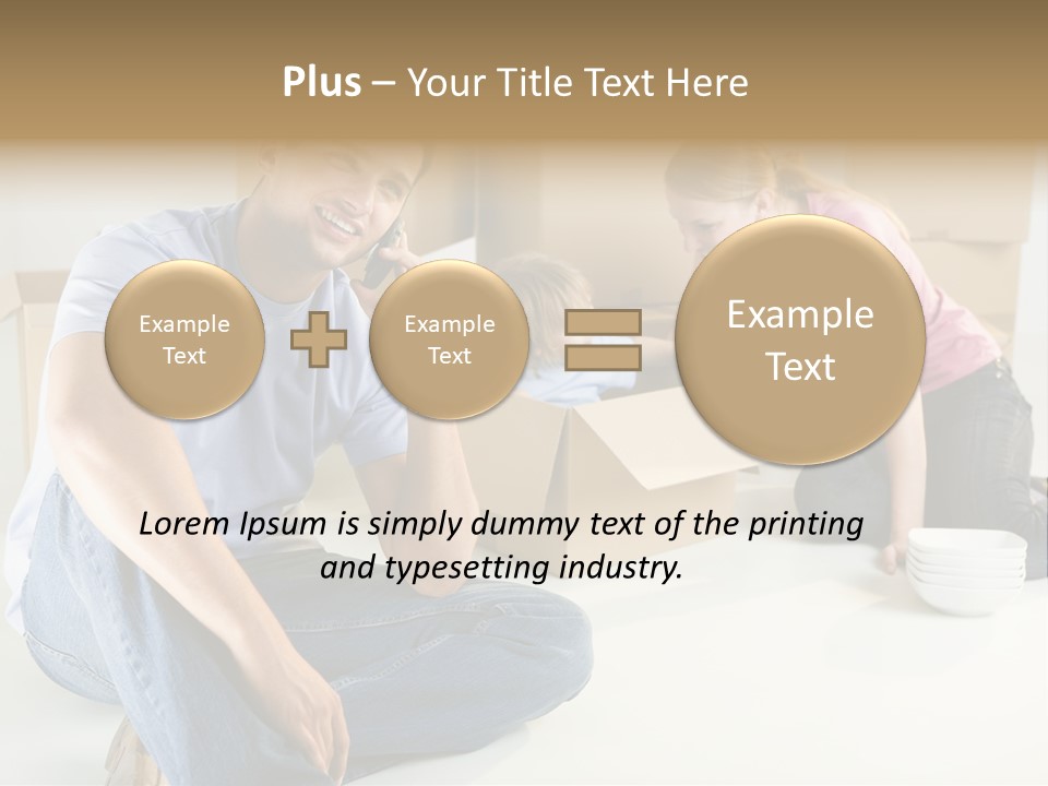A Man Sitting On The Floor Talking On A Cell Phone PowerPoint Template