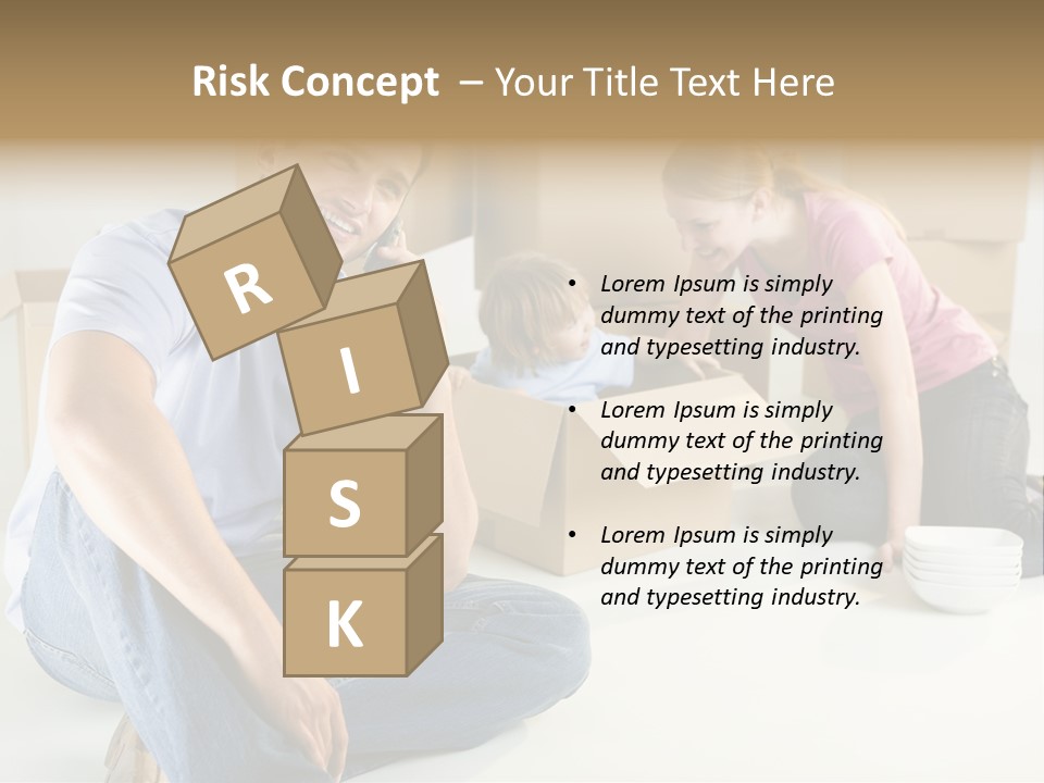 A Man Sitting On The Floor Talking On A Cell Phone PowerPoint Template