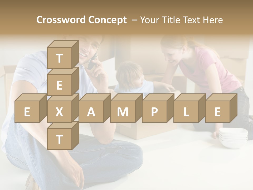 A Man Sitting On The Floor Talking On A Cell Phone PowerPoint Template